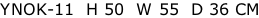 YNOK-11  H 50  W 55  D 36 CM