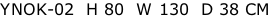 YNOK-02  H 80  W 130  D 38 CM